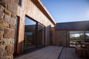 Glass and wood extension Northumberland